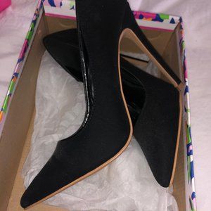 Black Suede Pumps in Size 10